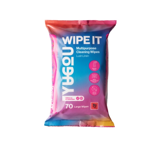 YUGOU WIPE IT Multipurpose Cleaning Wipes Lush Linen 70 st
