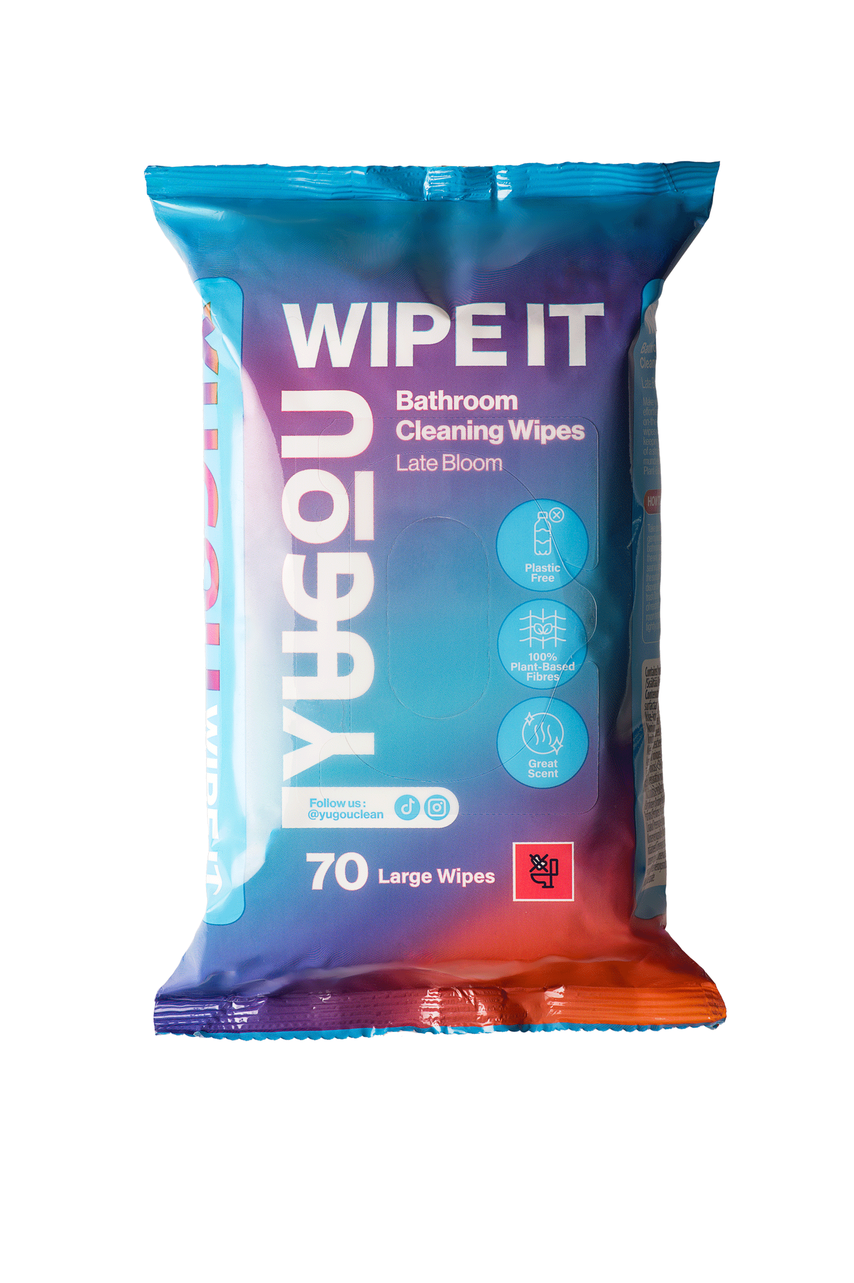 YUGOU WIPE IT Bathroom Cleaning Wipes Late Bloom  70 st