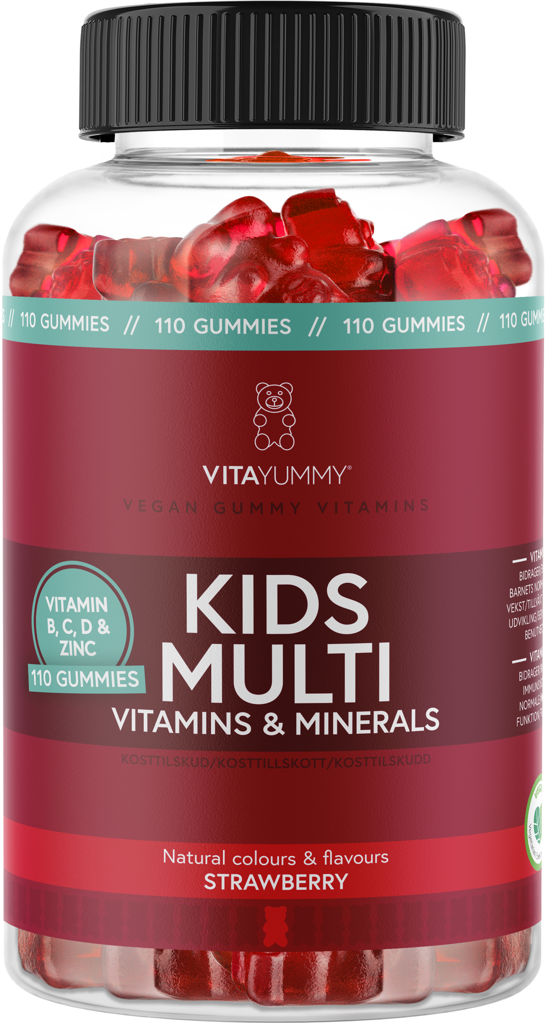 VitaYummy Kids Multivitamins Strawberry 110 gummies