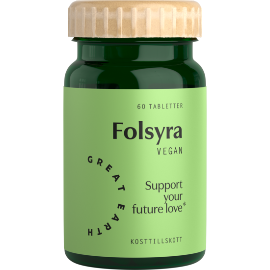 Great Earth Folsyra 400 mcg 60 tabletter