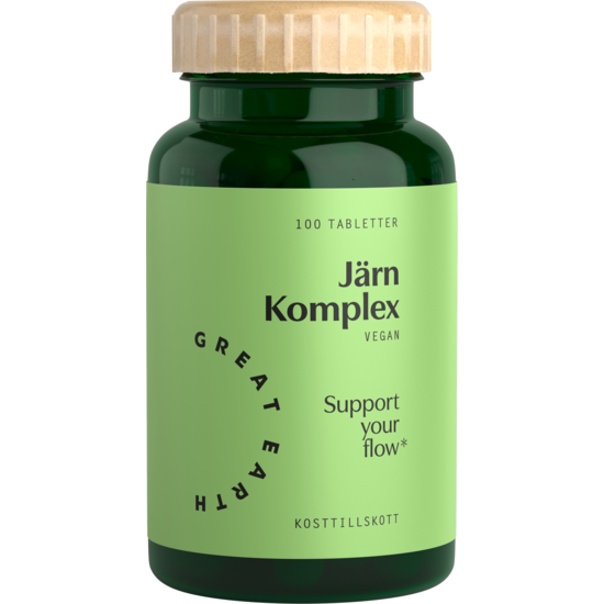 Great Earth Järn Komplex 25 mg 100 tabletter