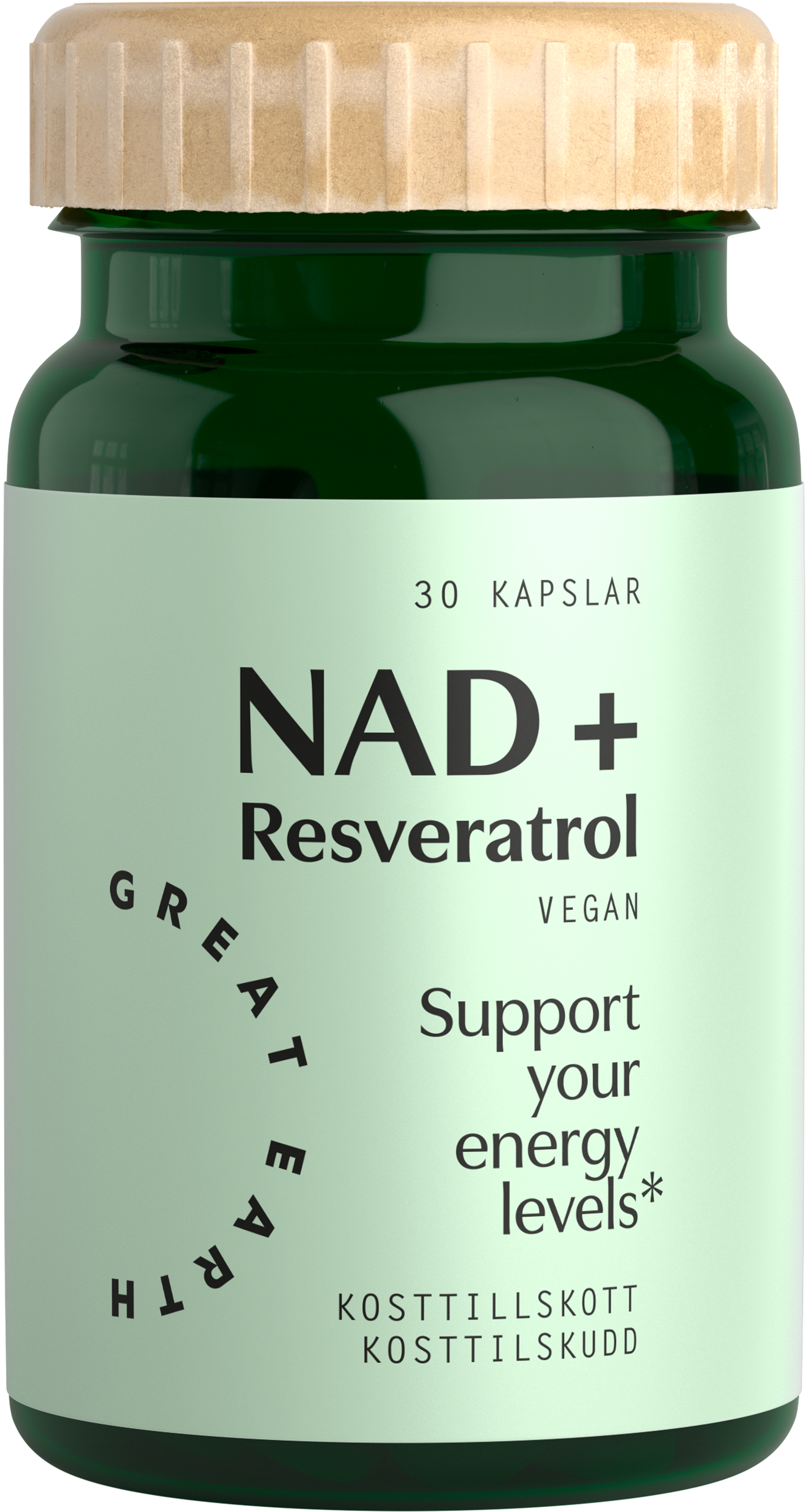 Great Earth NAD+ Resveratrol 30 kapslar