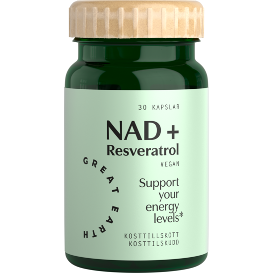 Great Earth NAD+ Resveratrol 30 kapslar