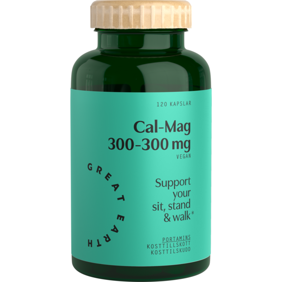 Great Earth Cal-Mag 300-300 mg 120 kapslar
