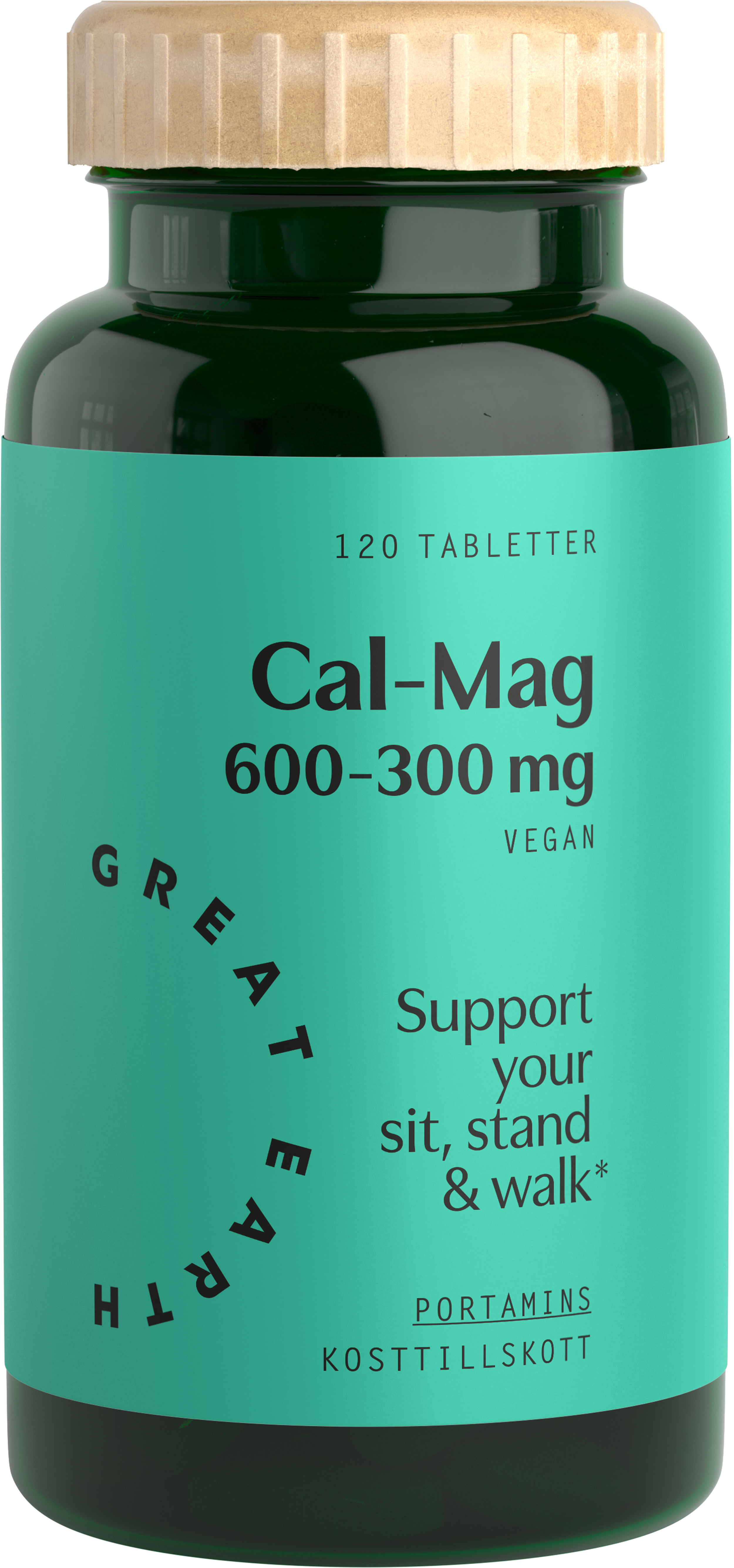 Great Earth Cal-Mag 600-300 mg 120 tabletter