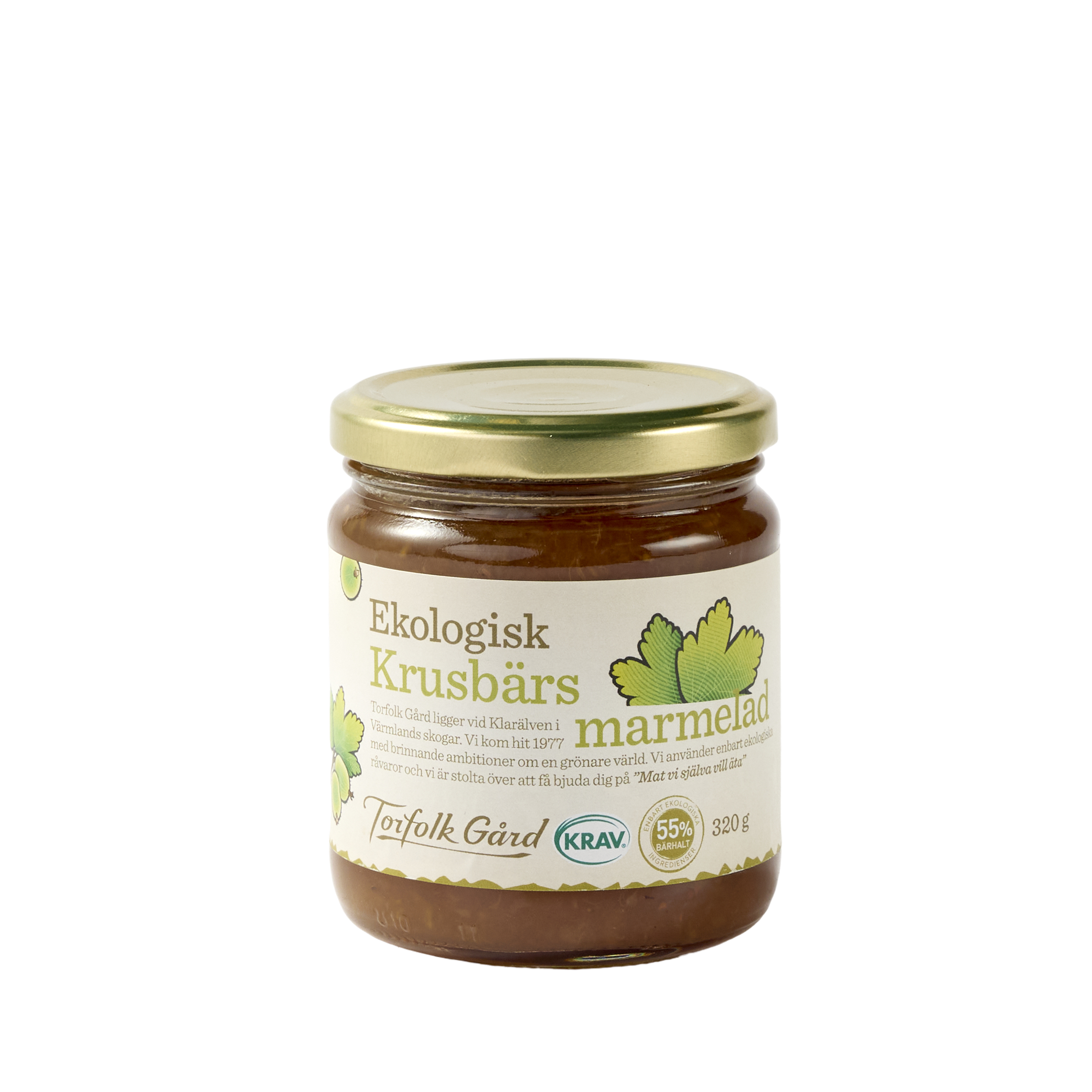 Torfolk Gård Krusbärsmarmelad KRAV 320 g