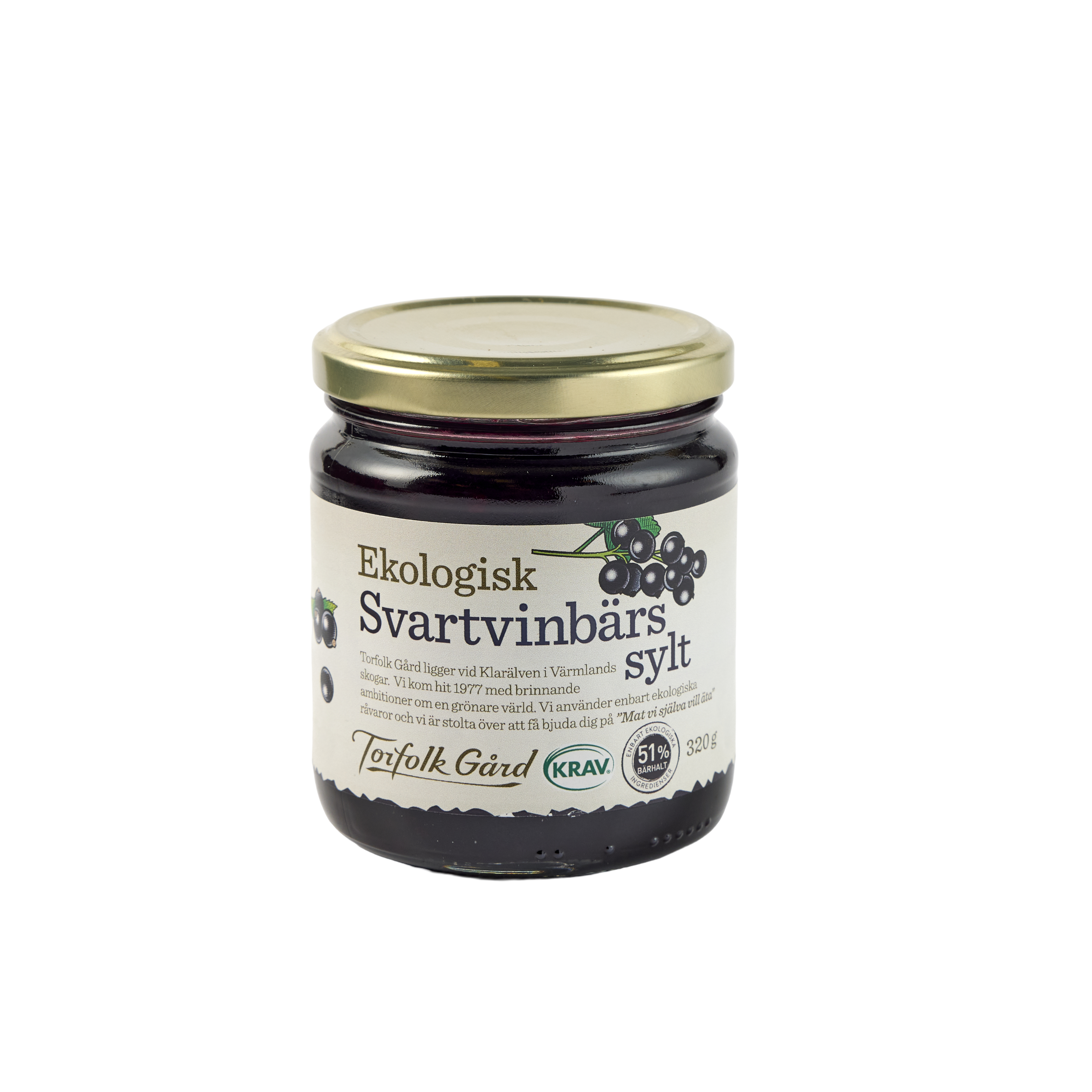 Torfolk Gård Svart Vinbärssylt KRAV 320 g