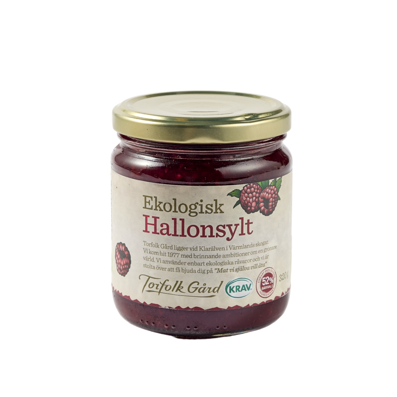 Torfolk Gård Hallonsylt KRAV 320 g