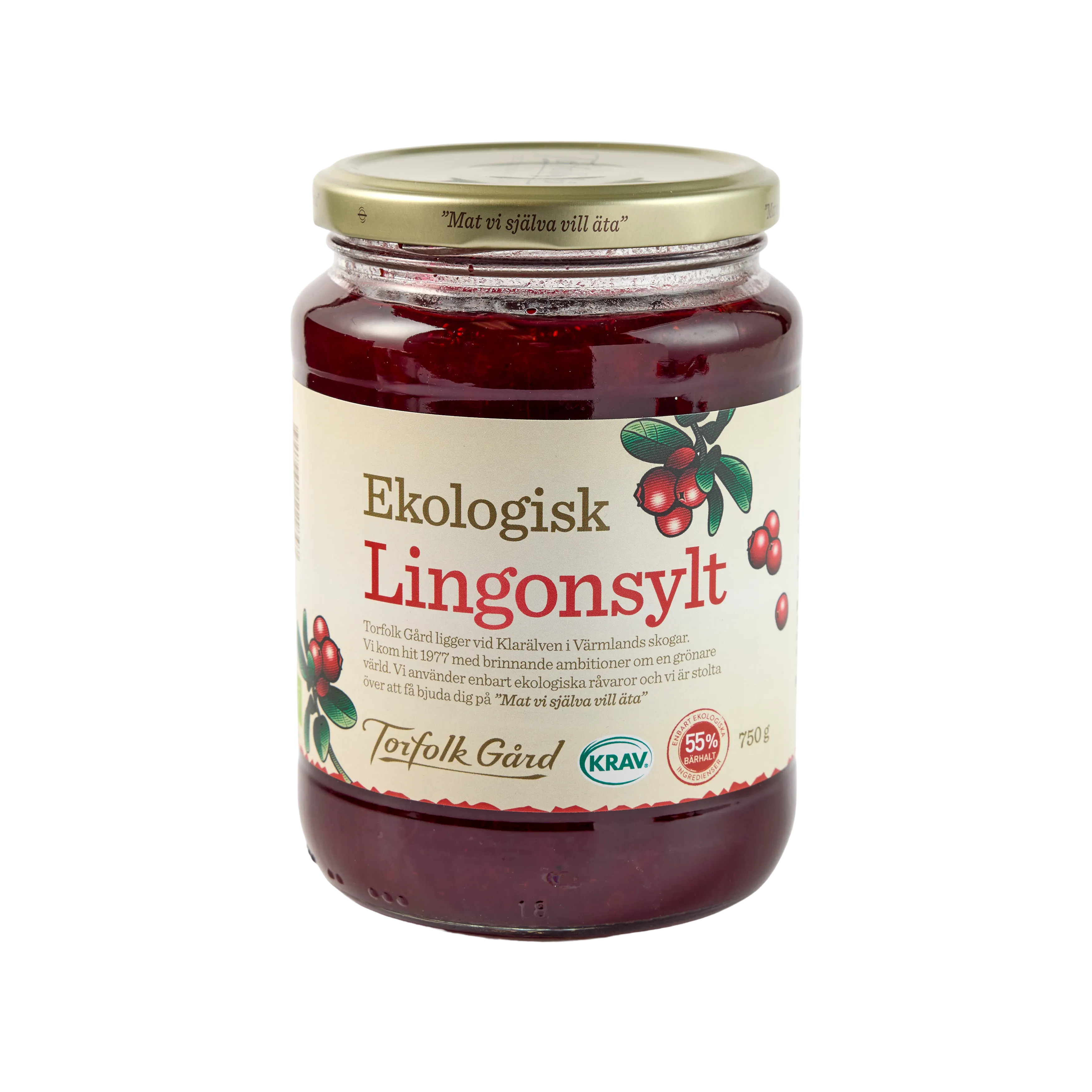 Torfolk Gård Lingonsylt KRAV 750 g