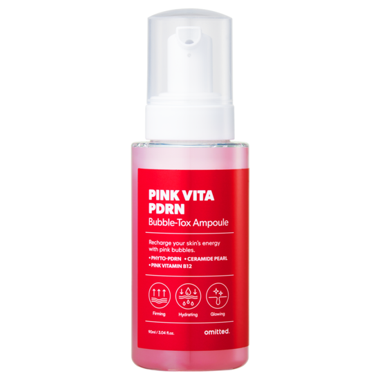 Omitted Pink Vita PDRN Bubble-Tox Ampoule 90 ml
