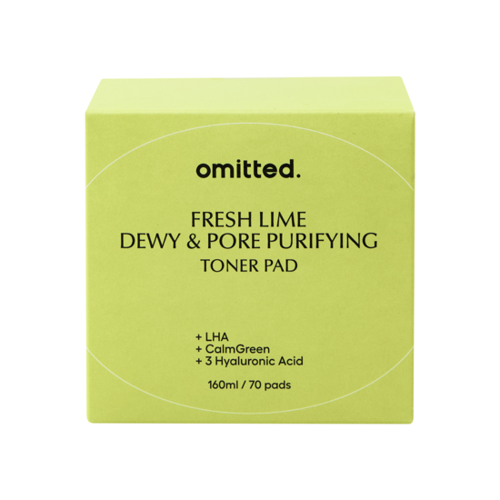 Omitted Fresh Lime Dewy & Pore Purifying Toner Pad 160 ml