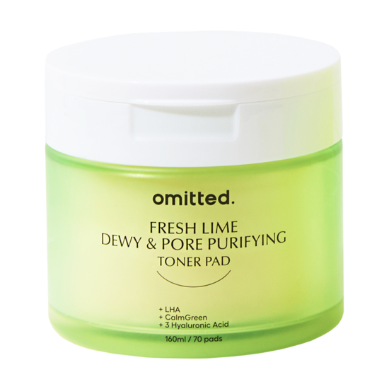 Omitted Fresh Lime Dewy & Pore Purifying Toner Pad 160 ml