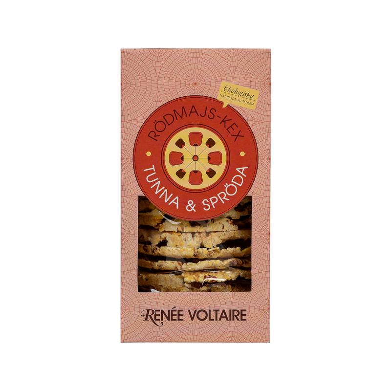 Renée Voltaire Rödmajskex Tunna & Spröda 150 g