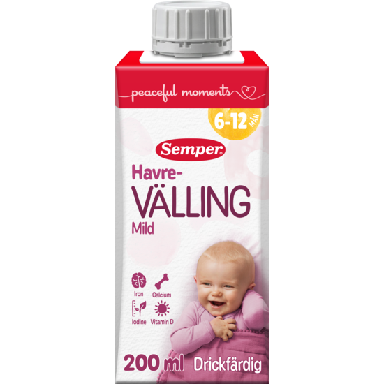 Semper Havrevälling Mild 6 mån 200 ml