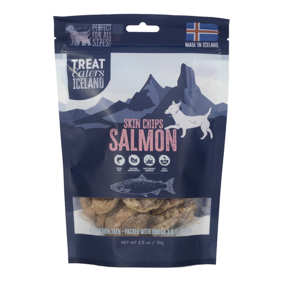 Treateaters Iceland Salmon Skin Chips Large Bites 70 g