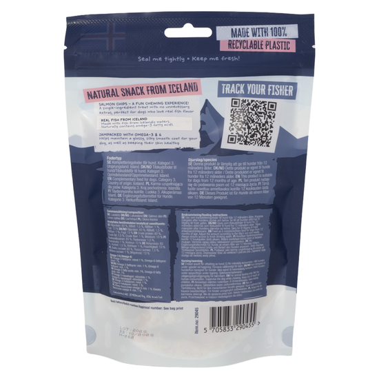 Treateaters Iceland Salmon Skin Chips Large Bites 70 g