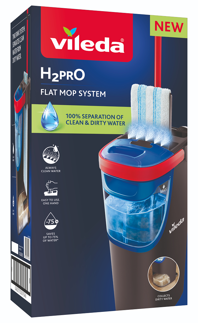 Vileda H2Pro Flat Golvmopp