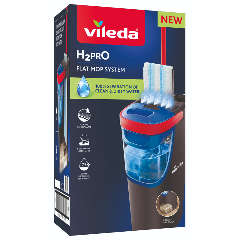 Vileda H2Pro Flat Golvmopp