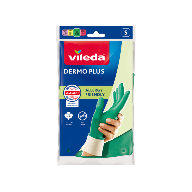 Vileda Dermo Plus Hushållshandske S 1 par