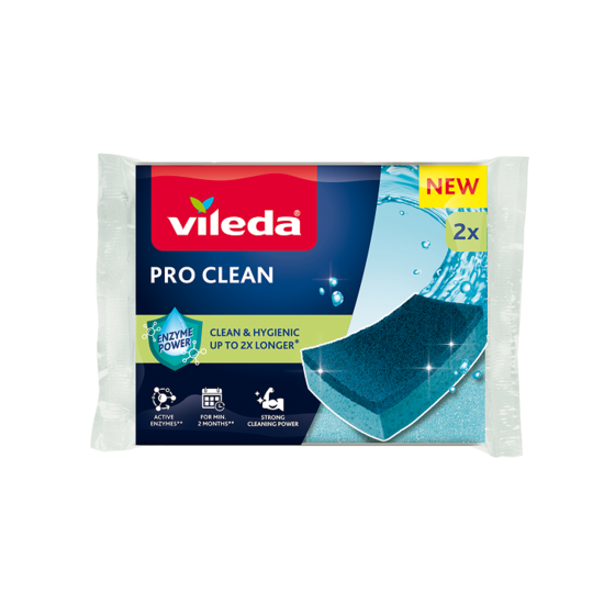 Vileda Pro Clean Mid Foam Skrubbsvamp 2 st