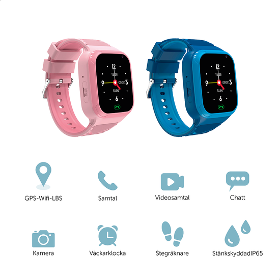 Zazu Smartwatch 4G för barn Blå