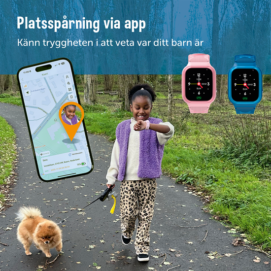 Zazu Smartwatch 4G för barn Blå