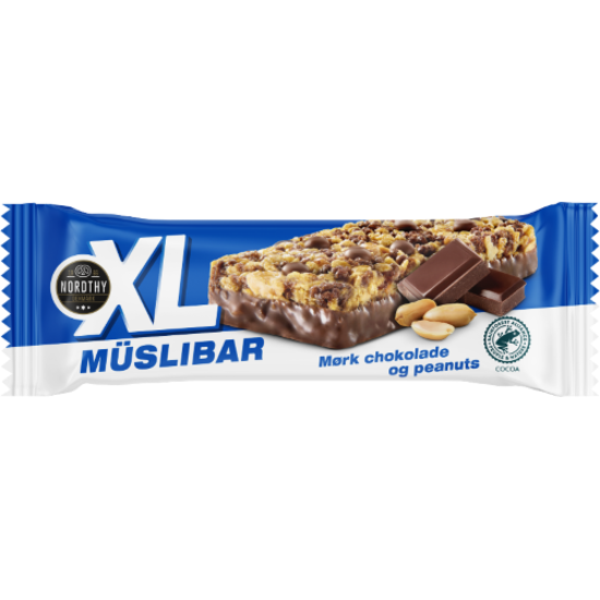 Nordthy XL Muslibars Jordnötter Mörk choklad 50 g