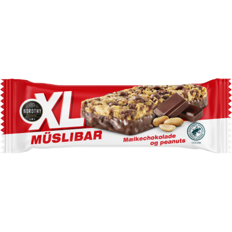 Nordthy XL Muslibars Jordnötter & Mjölkchoklad 50 g