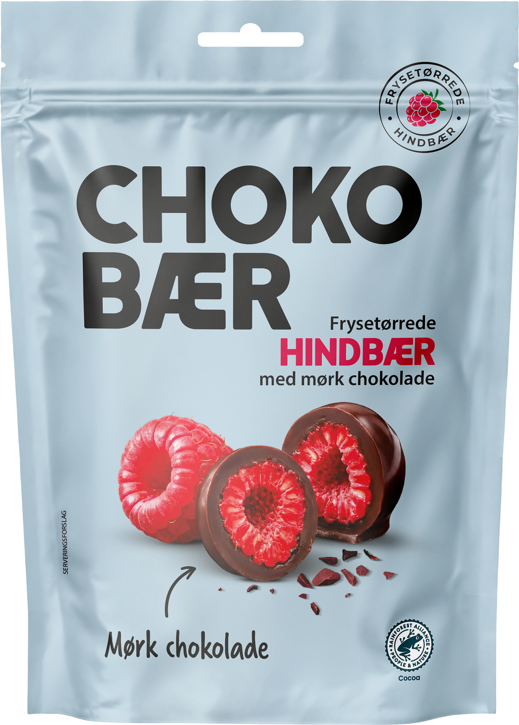 Nordthy Choco baer Frystorkade Hallon Mörk choklad 80 g