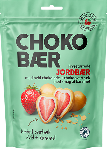 Nordthy Choco baer Frystorkade jordgubbar med Karamell 90 g