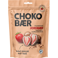 Nordthy Choco baer Frystorkade jordgubbar med Vit choklad & Mjölkchoklad 90 g
