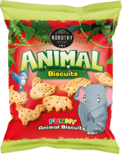 Nordthy Animal Plain Biscuit Barnkex 200 g