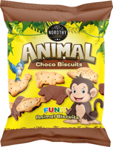 Nordthy Animal Choco Biscuit Barnkex 150 g