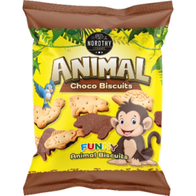 Nordthy Animal Choco Biscuit Barnkex 150 g