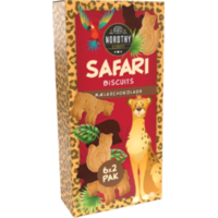 Nordthy Safari Biscuit Mjölkchoklad Barnkex 225 g