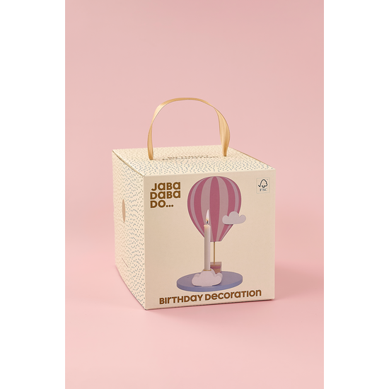 Jabadabado Ljusstake Luftballong Rosa 