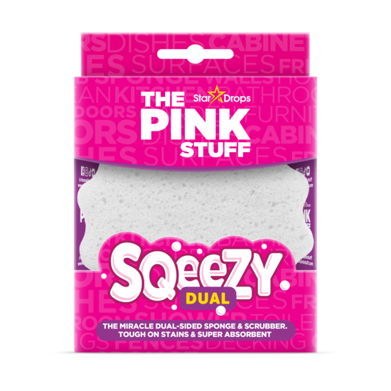 The Pink Stuff SQeeZY Dual Side Sponge & Scrub 1 st