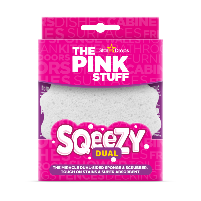The Pink Stuff SQeeZY Dual Side Sponge & Scrub 1 st