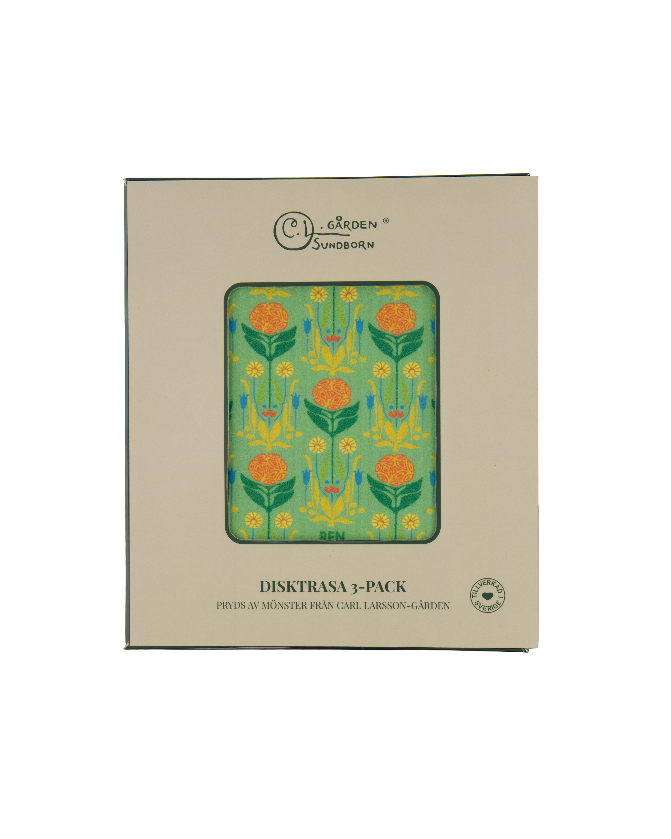 Ren Logik Disktrasa Karin Larsson Kaninblomster 3-Pack