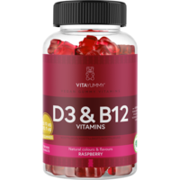 VitaYummy D3 & B12 Raspberry 60 gummies