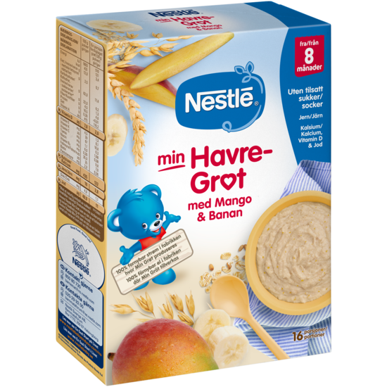 Nestlé Min Havregröt Mango/Banan 450 g
