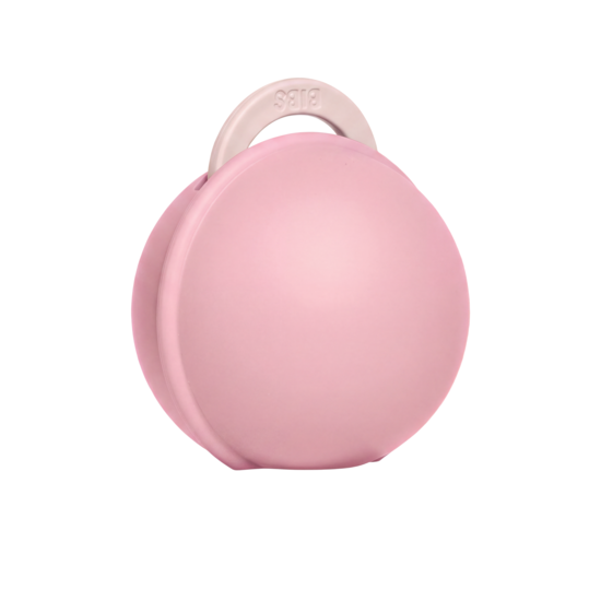 BIBS Colour Pacifier Round Latex Size 1 Petal & Pacifier Case Mini Baby Pink
