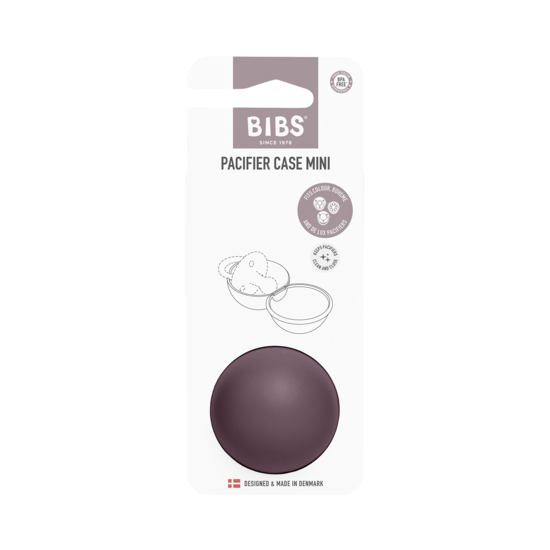 BIBS Pacifier Case Mini Plum