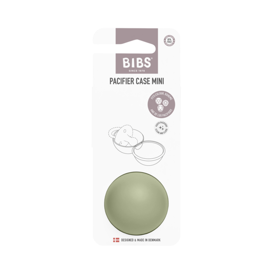 BIBS Pacifier Case Mini Sage
