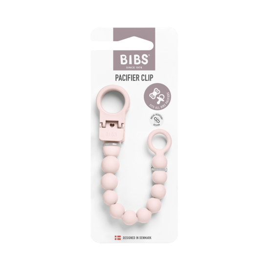 BIBS Pacifier Clip Beaded Petal