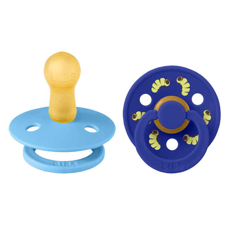 BIBS Studio Colour Caterpillar Mix Latex Size 2 Round Breeze/Sonic 2-pack