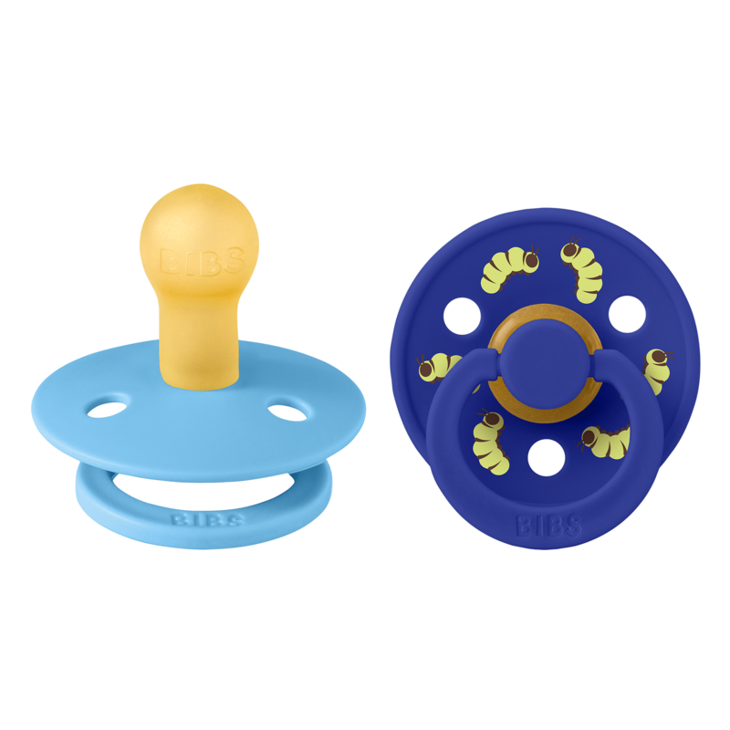 BIBS Studio Colour Caterpillar Mix Latex Size 1 Round Breeze/Sonic 2-pack