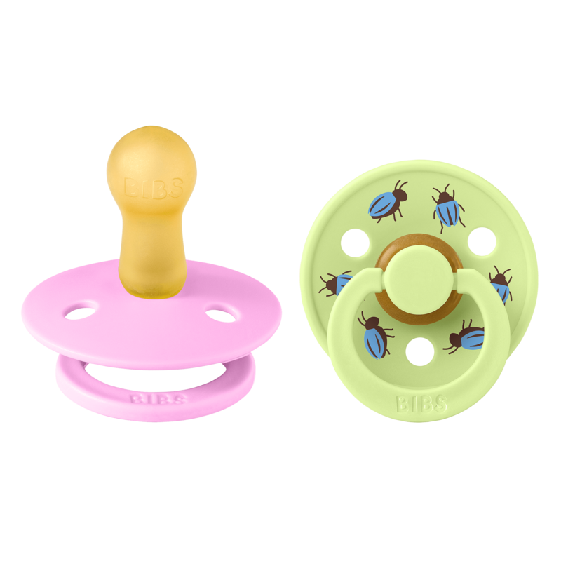 BIBS Studio Colour Beetle Mix Latex Size 2 Round Ballet/Matcha 2-pack