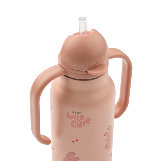 LIEWOOD Kimmie Sugrörsflaska Wild Child/Rosey 250 ml