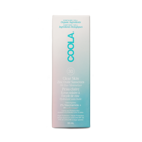 COOLA Clear Skin Zinc Oxide Sunscreen Oil Free Moisturizer SPF30 33 ml